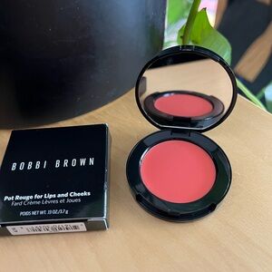 NIB Bobbi Brown Pot Rouge for Lips and Cheeks full size calypso Coral